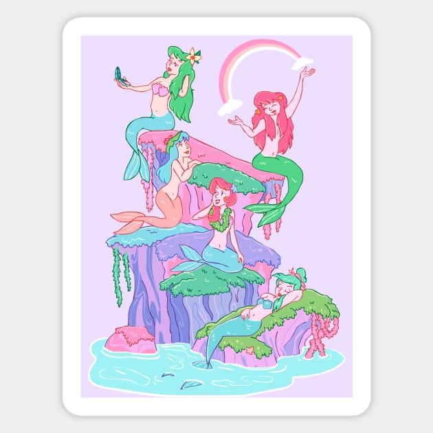 Mermaid Lagoon Sticker by sky665